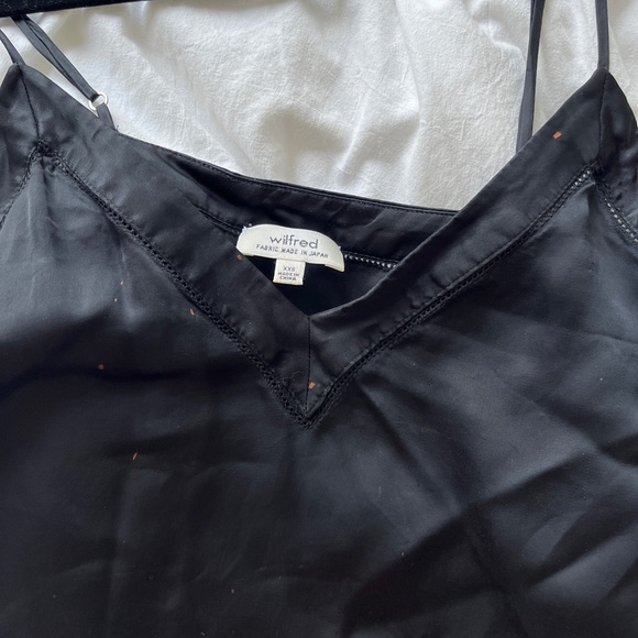 Black Wilfred Silk Tank Top - Picture 4 of 5